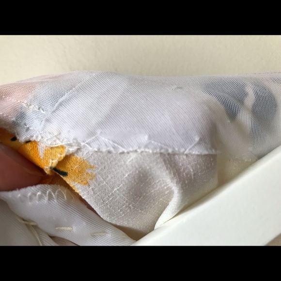 Vintage floral print midi dress with faux wrap top - Picture 12 of 16